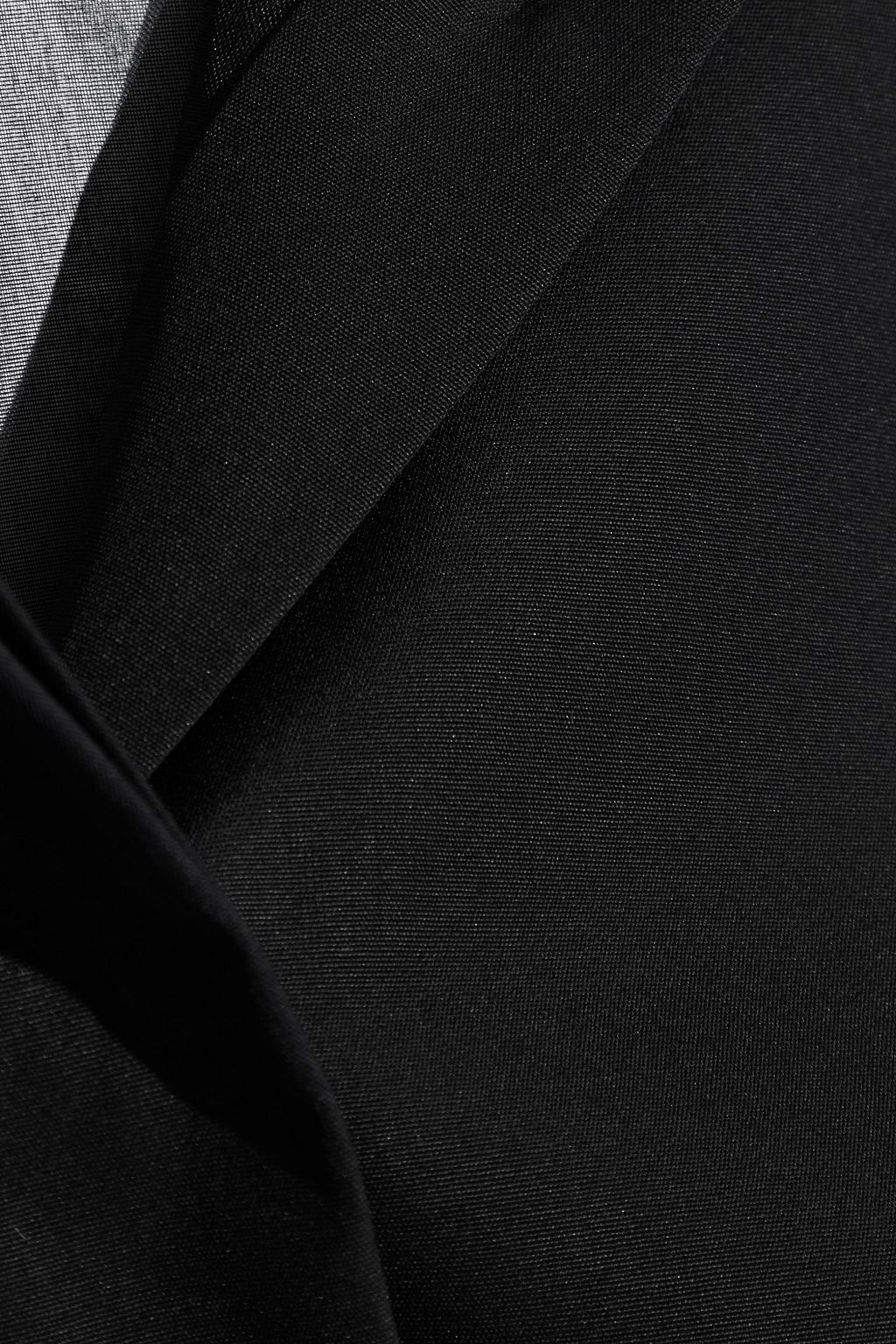 HELMUT LANG Cotton poplin-paneled silk-organza shirt