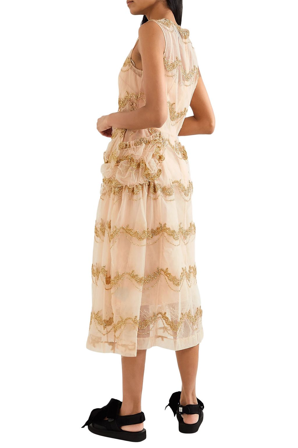 SIMONE ROCHA Ruffled sequined tulle dress
