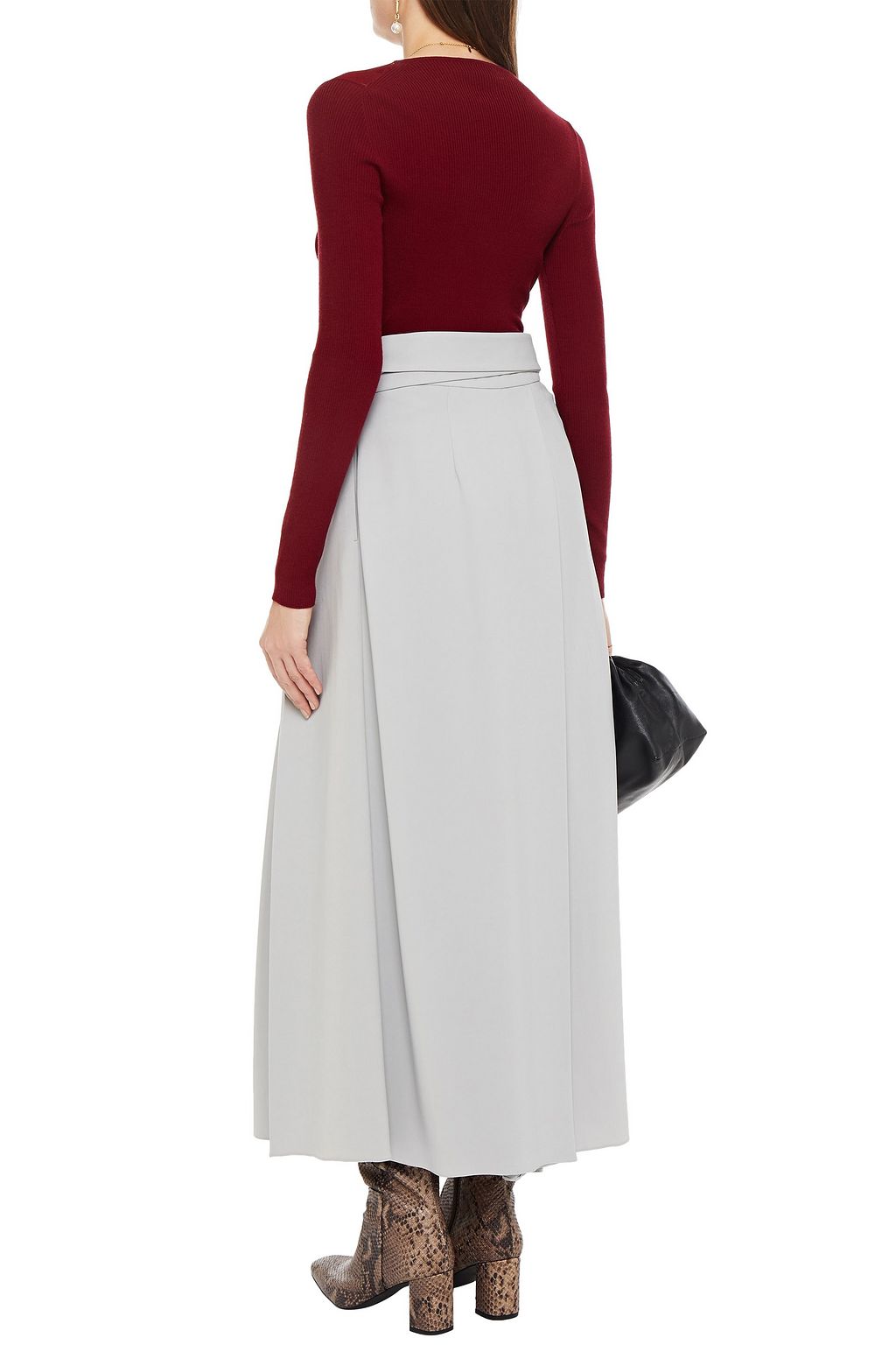 MISSONI Wrap-effect wool-blend sweater
