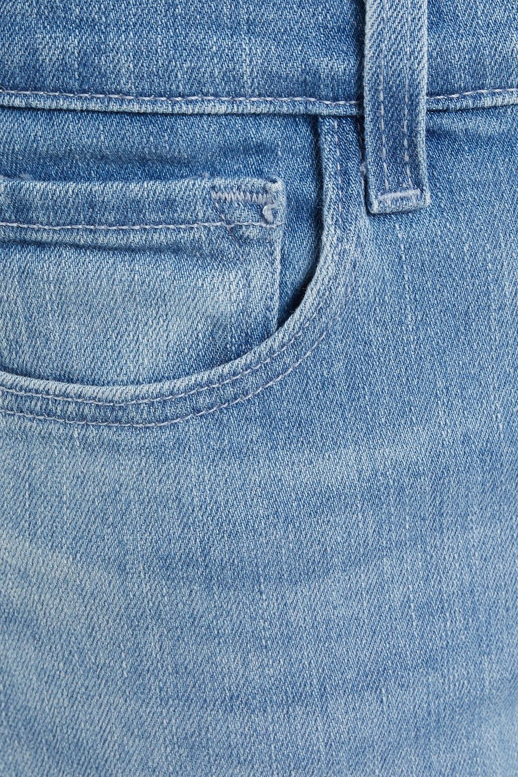 J BRAND Frayed mid-rise bootcut jeans