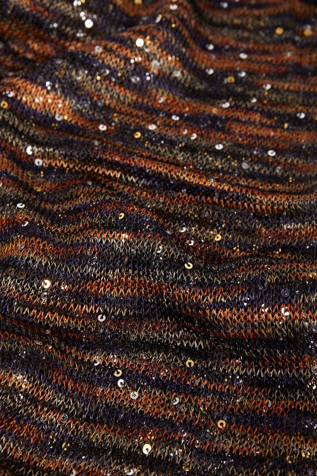 MISSONI Sequin-embellished knitted scarf