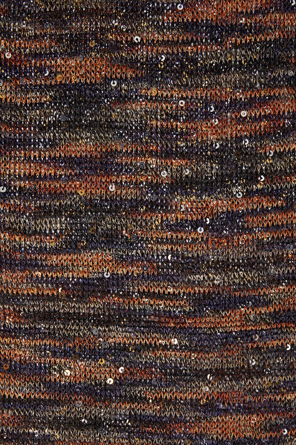 MISSONI Sequin-embellished knitted scarf