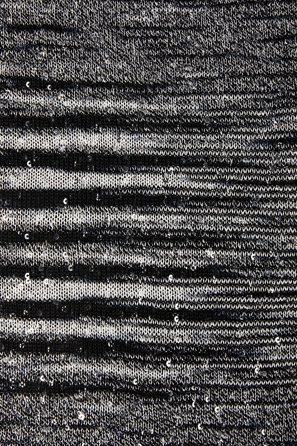MISSONI Sequin-embellished space-dyed knitted scarf