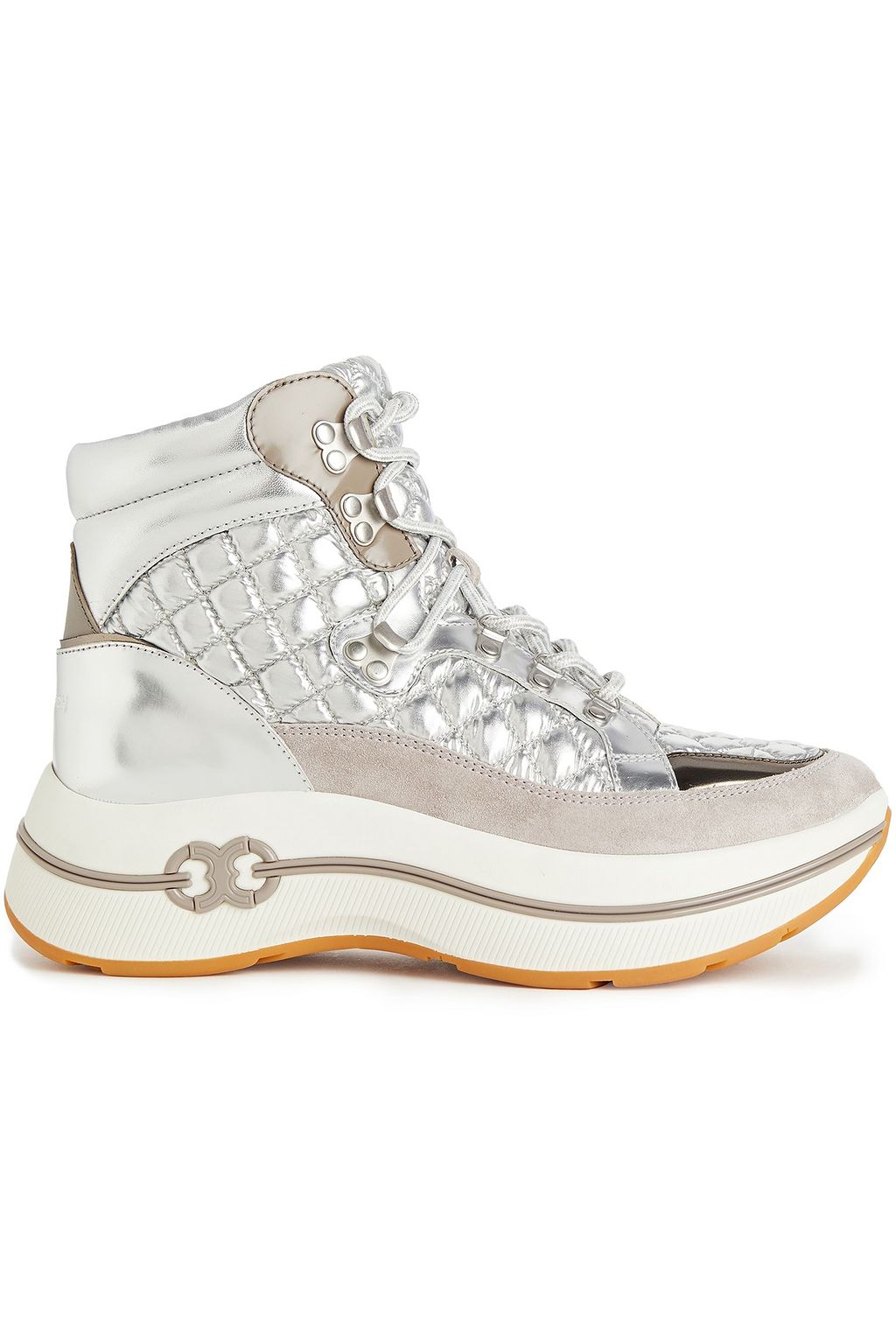 tory burch metallic sneakers