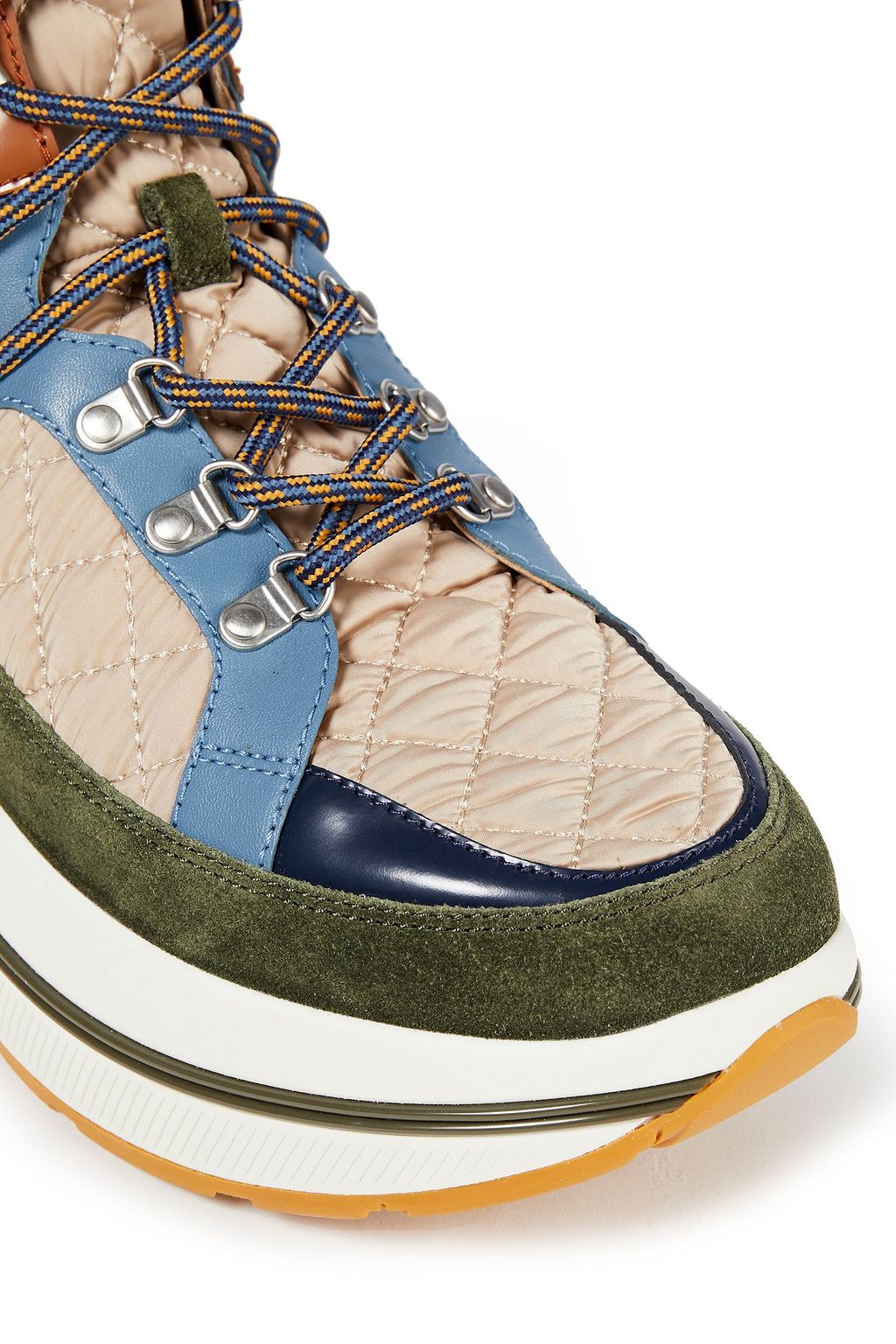 tory burch gemini link platform shearling boot