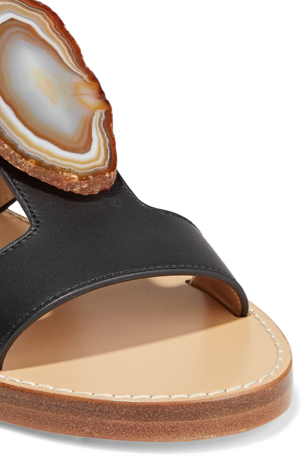 GABRIELA HEARST Hades embellished leather slides