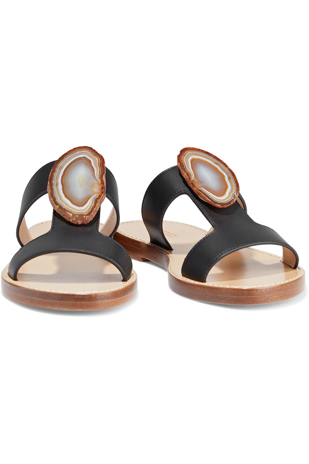 GABRIELA HEARST Hades embellished leather slides