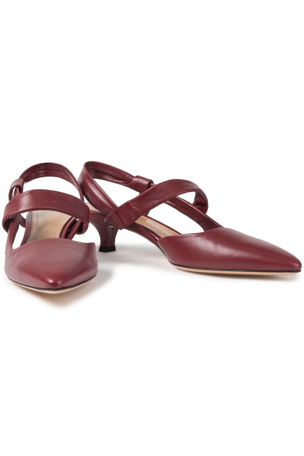 THE ROW Carmine leather pumps