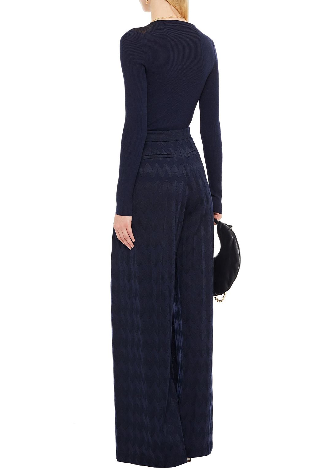 MISSONI Wrap-effect wool-blend sweater
