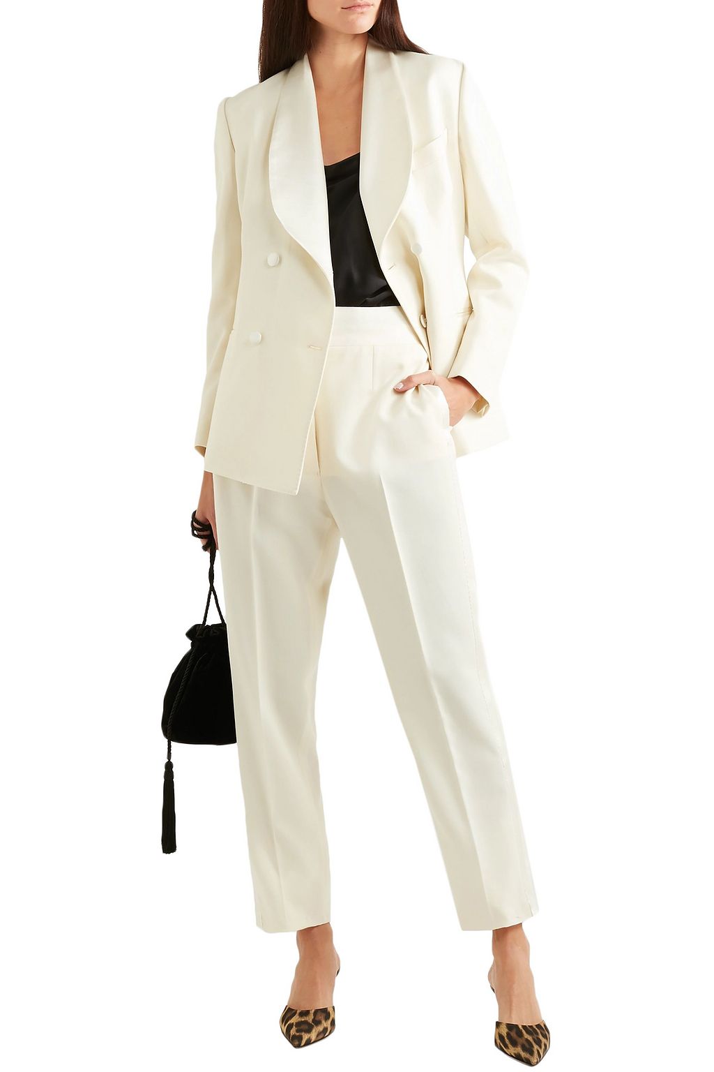 GIULIVA HERITAGE Dorothea wool-twill tapered pants