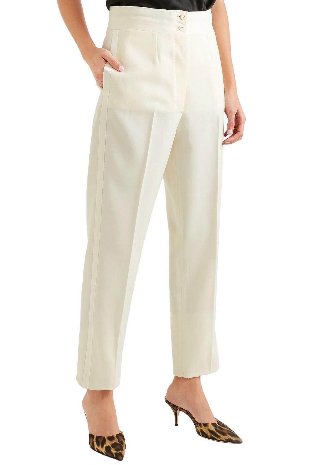 GIULIVA HERITAGE Dorothea wool-twill tapered pants