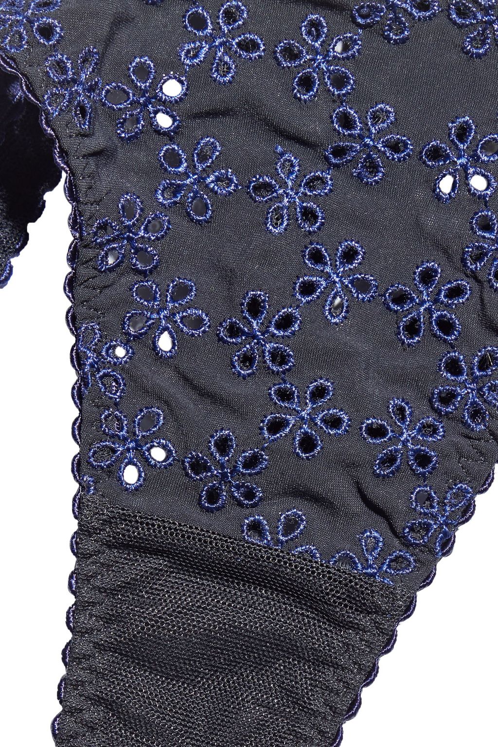 MYLA Avery Row broderie anglaise stretch-mesh low-rise thong
