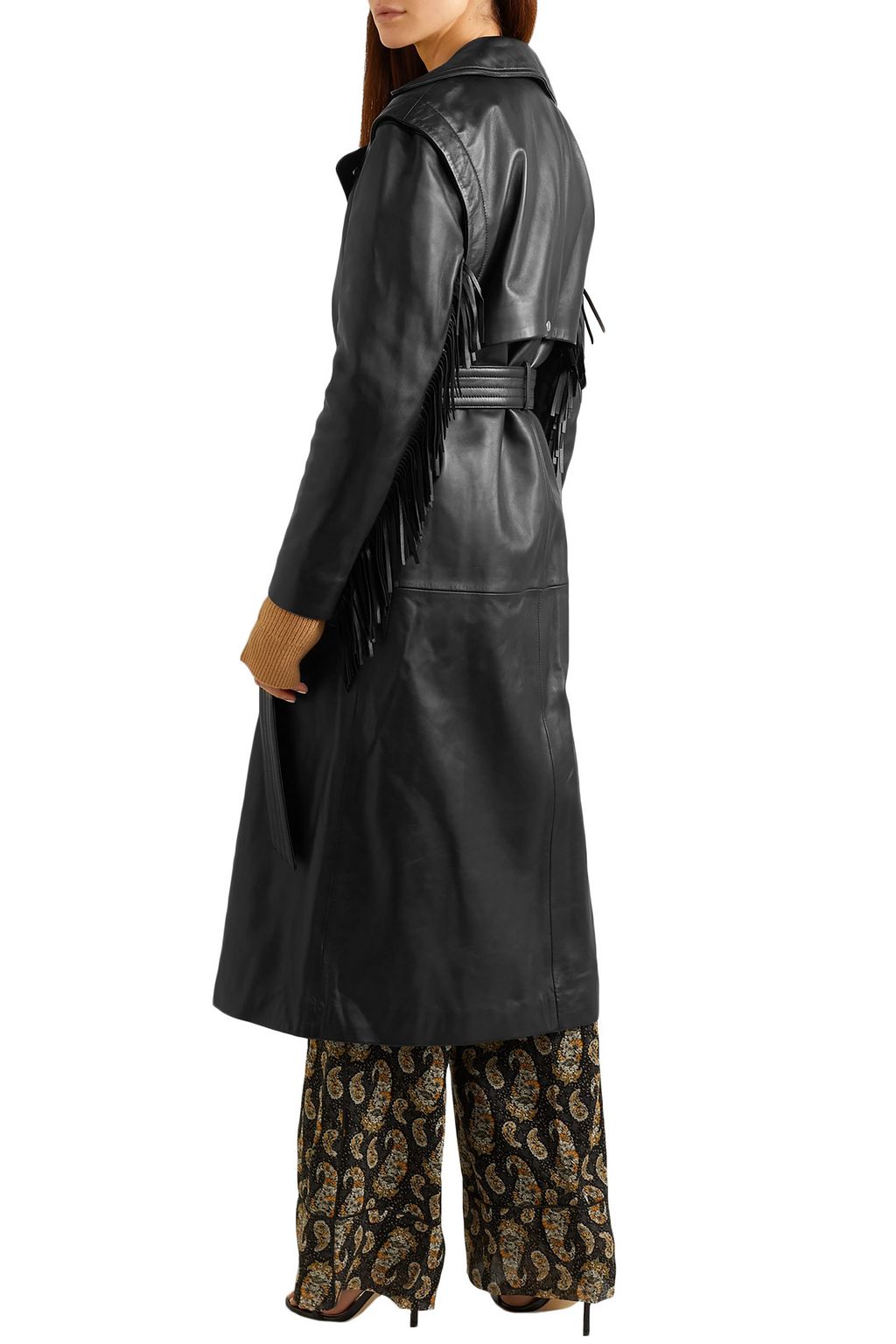 ALTUZARRA Dickson fringed leather trench coat