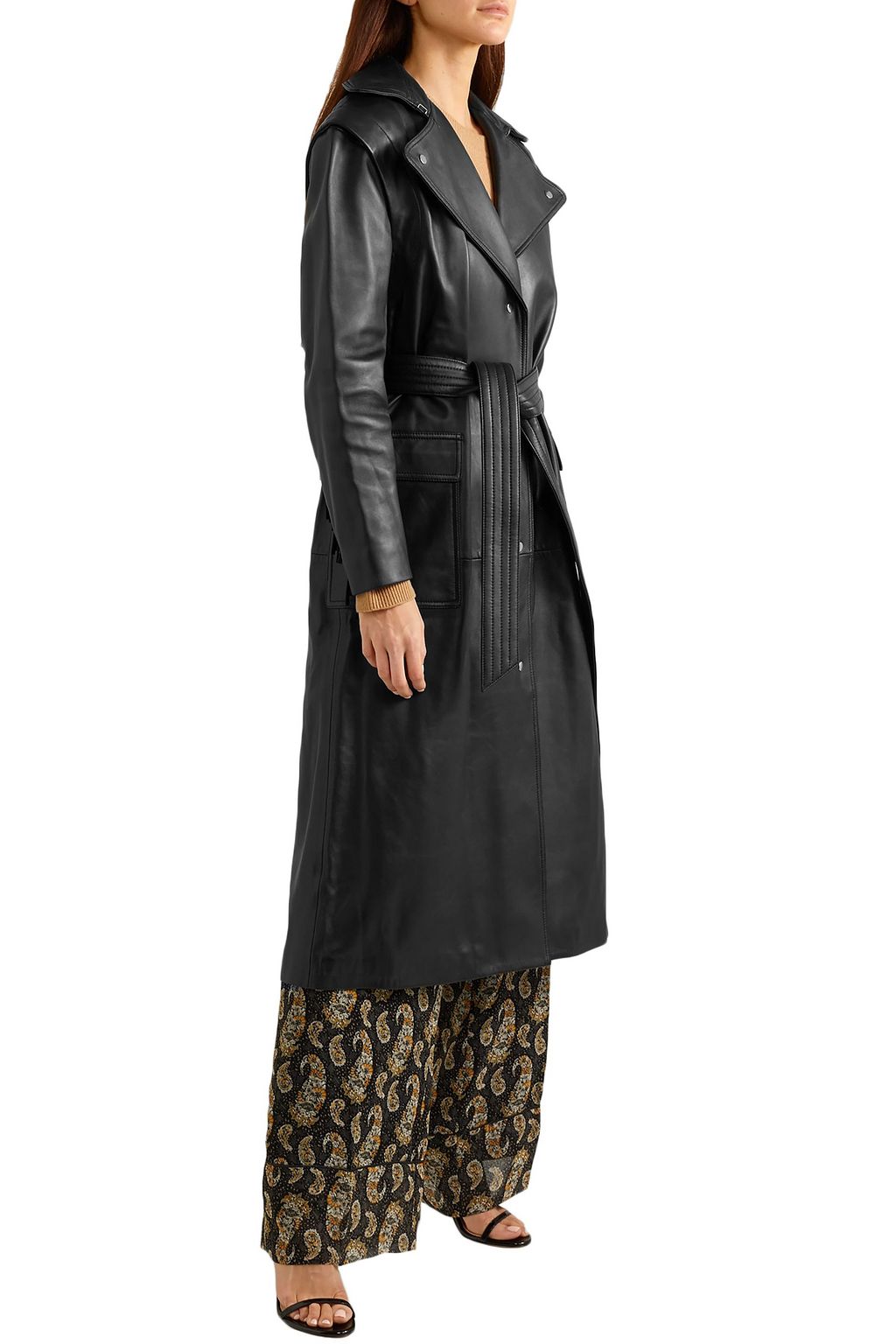 ALTUZARRA Dickson fringed leather trench coat