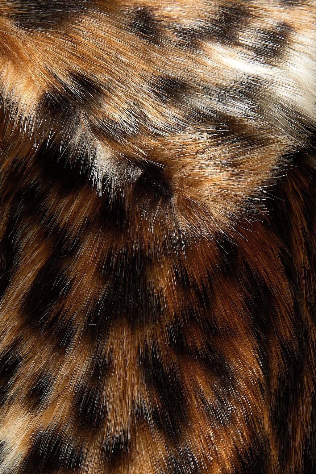 ERDEM Sorayah embellished leopard-print faux fur coat