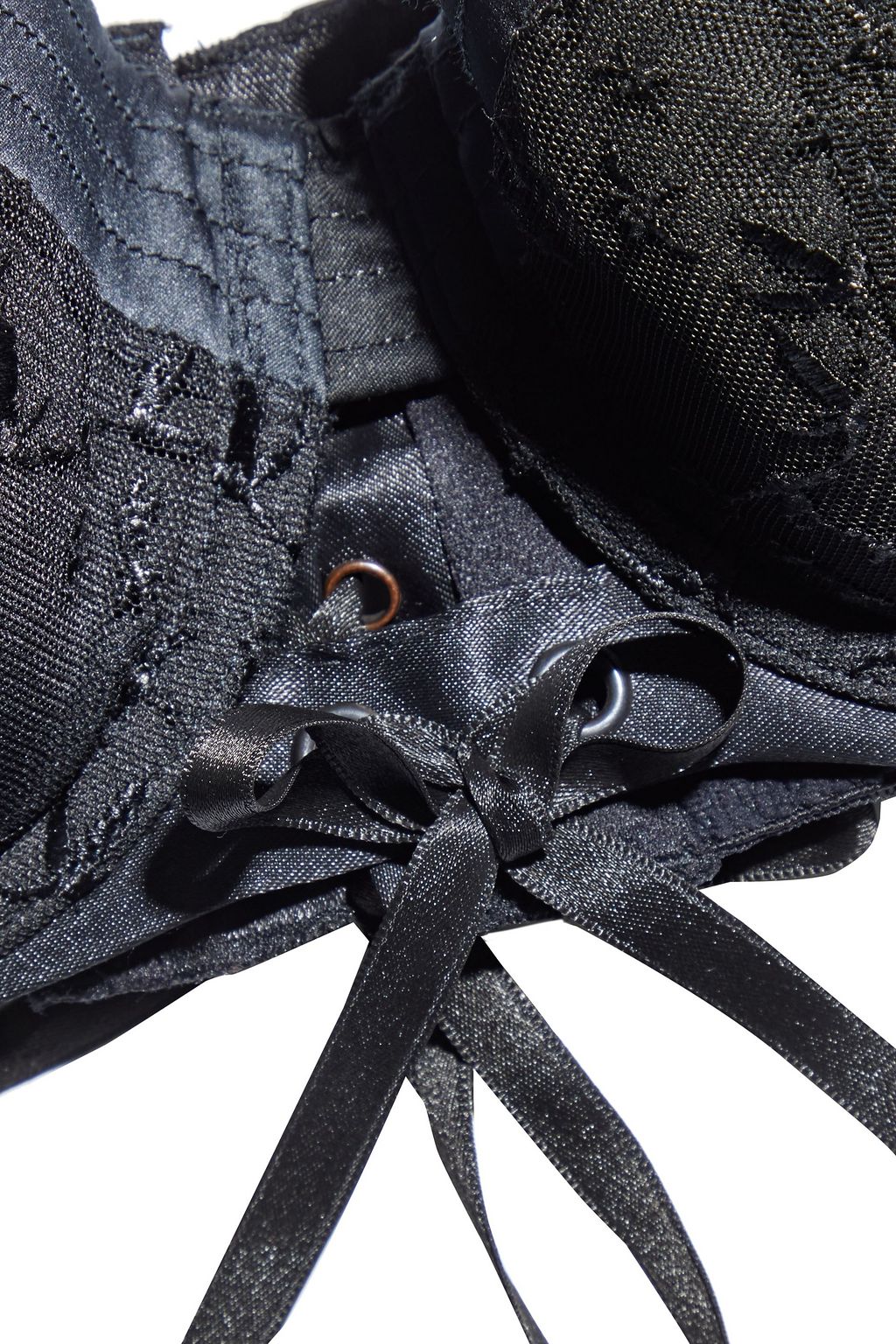 SIMONE PÉRÈLE 1948 satin-trimmed embroidered tulle underwired bra