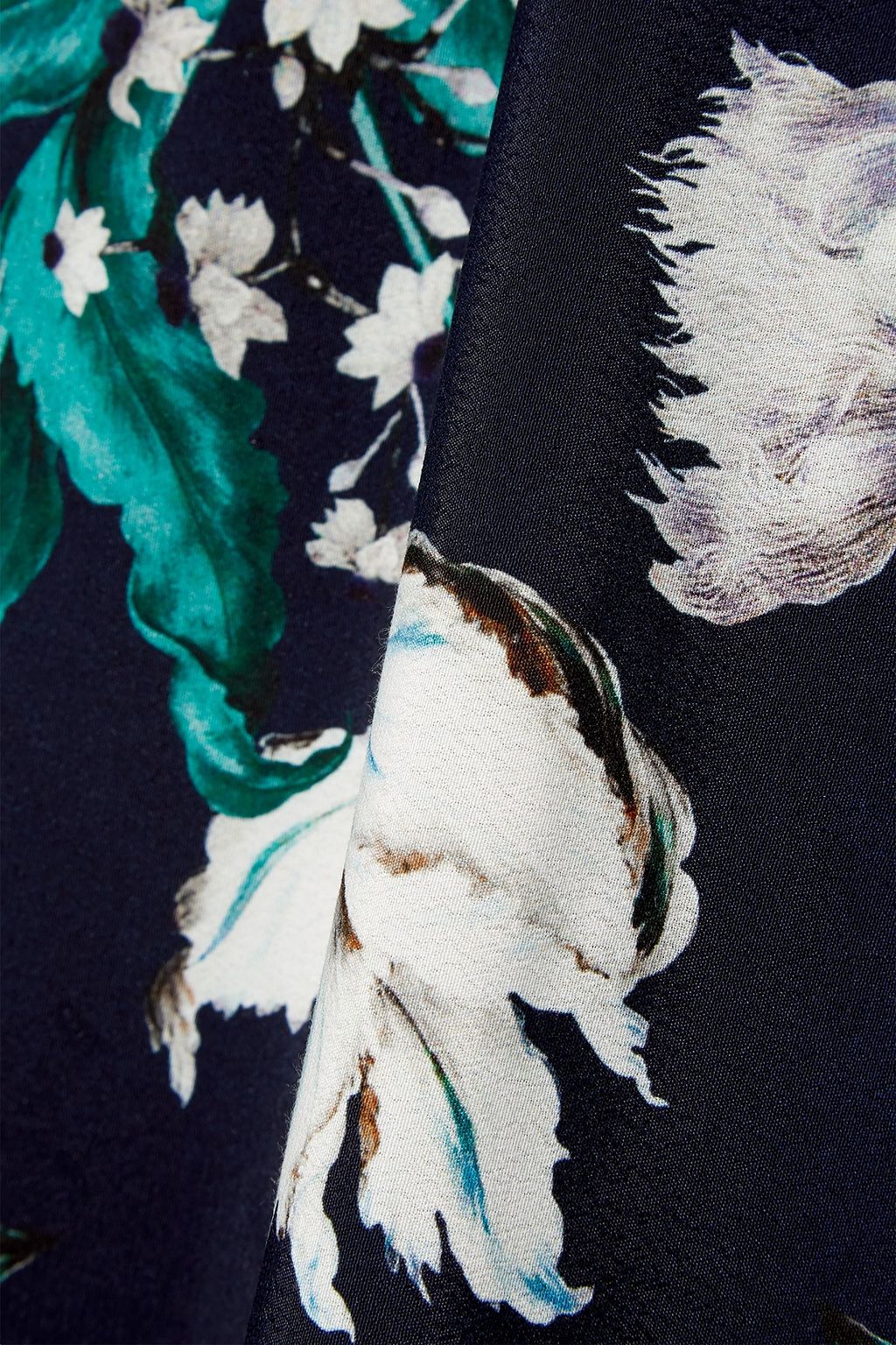 ERDEM Elvin floral-print crepe midi skirt