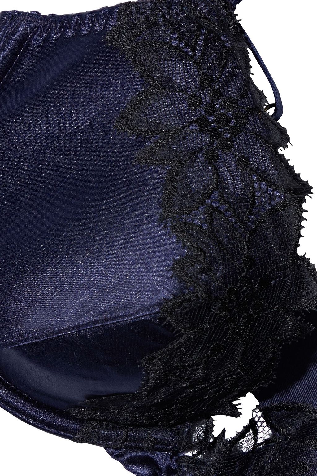 MYLA Aster Lane lace-trimmed stretch-satin underwired bra