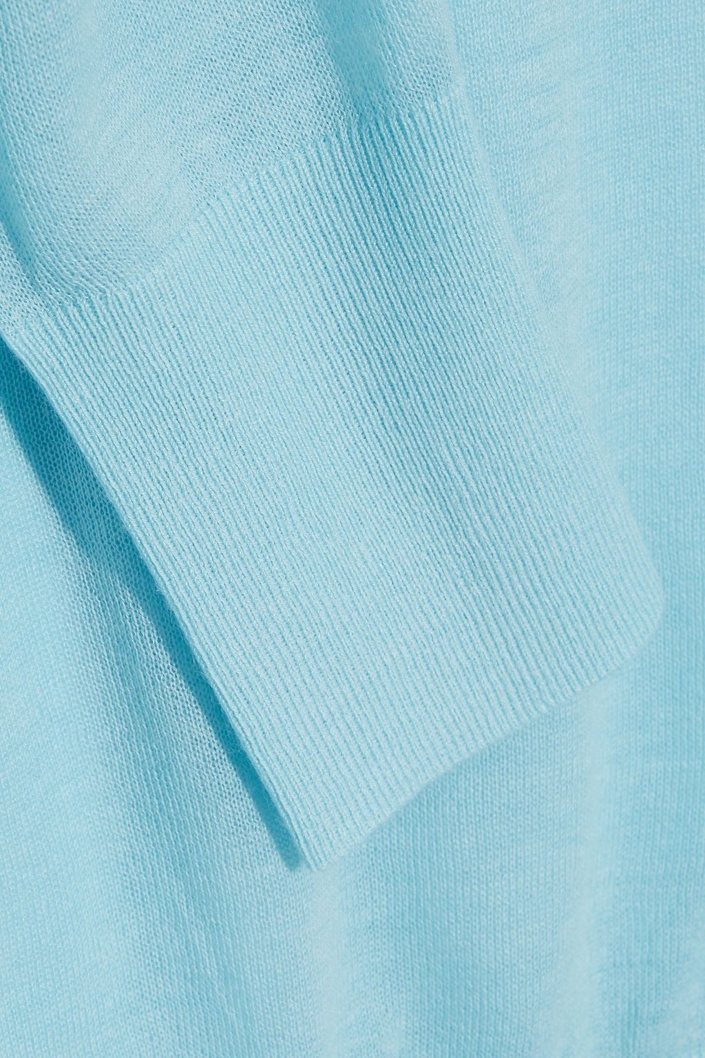 HELMUT LANG Pointelle-trimmed cashmere-blend sweater