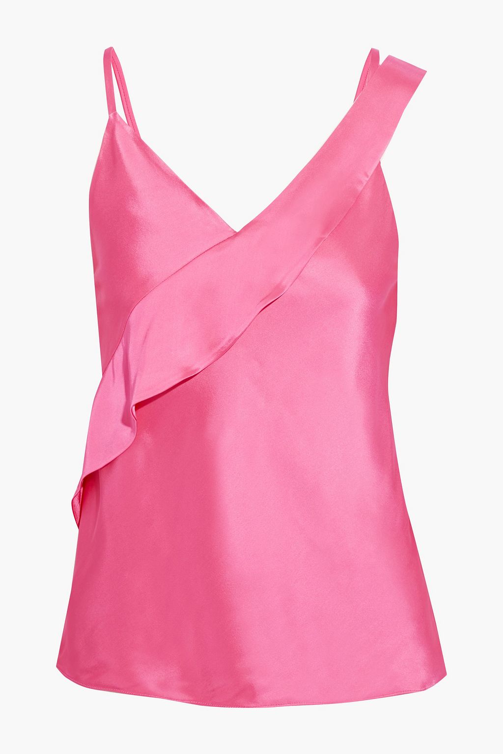 bright pink satin top