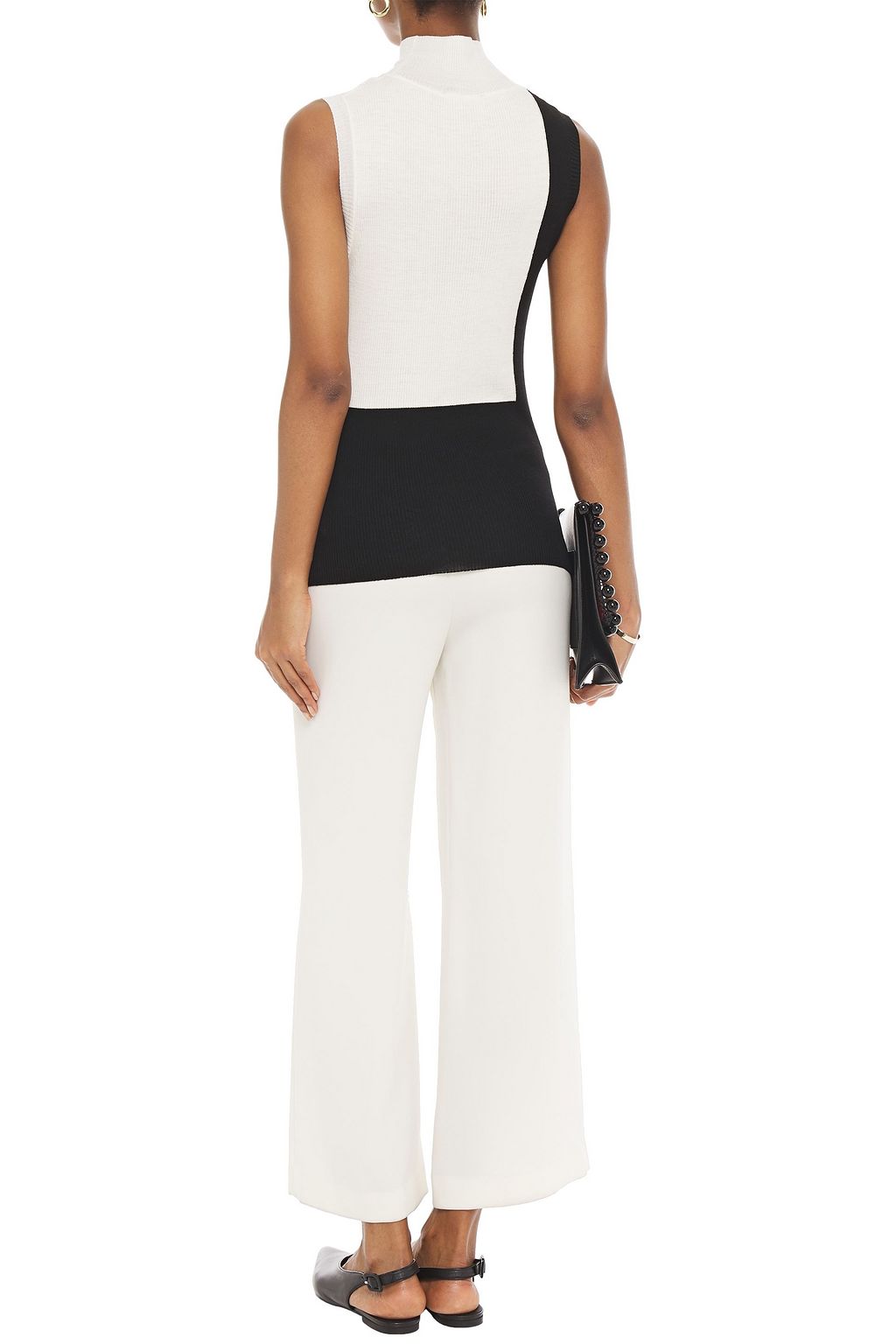 MISSONI Intarsia wool turtleneck top