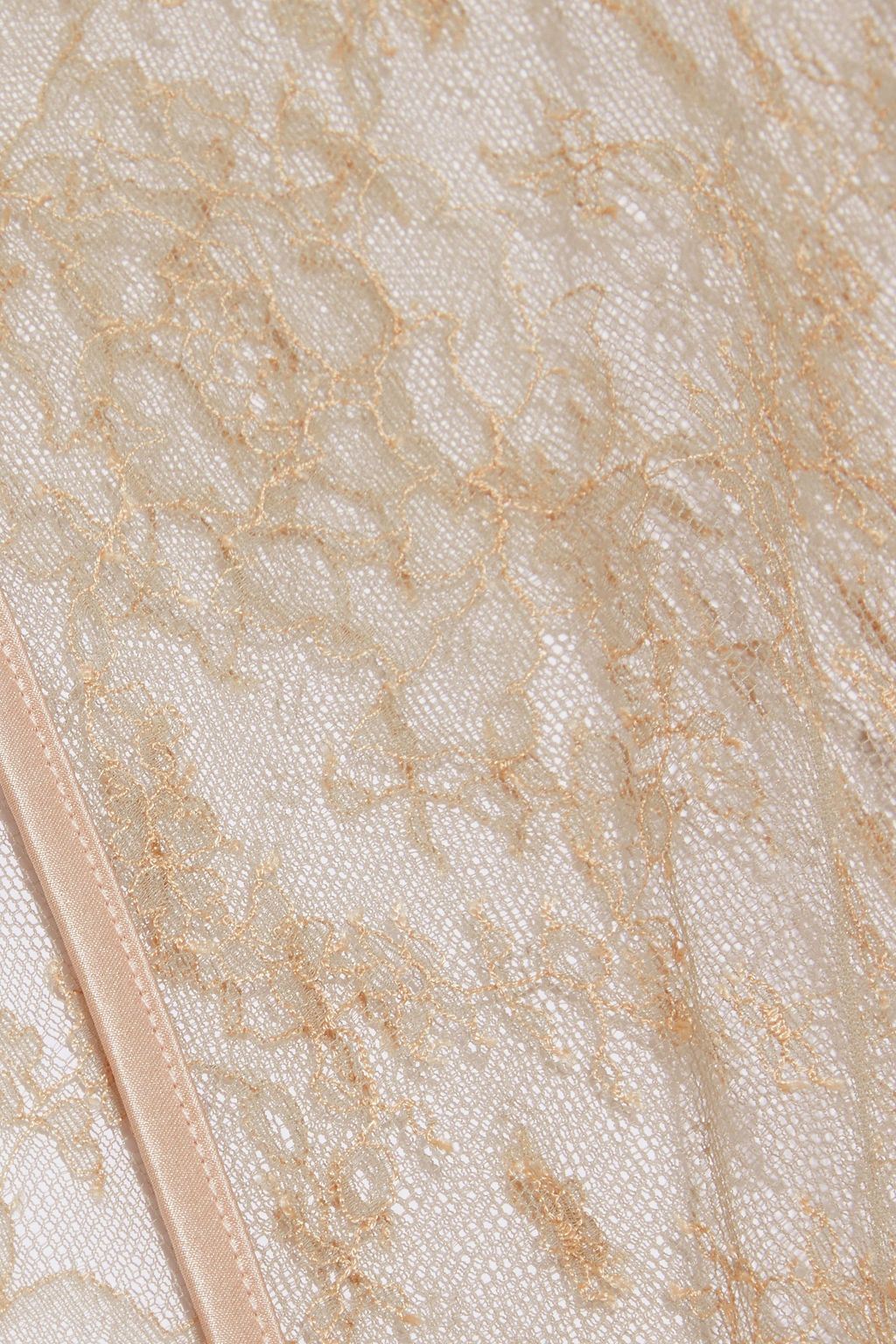 MYLA Darling Row belted Chantilly lace robe