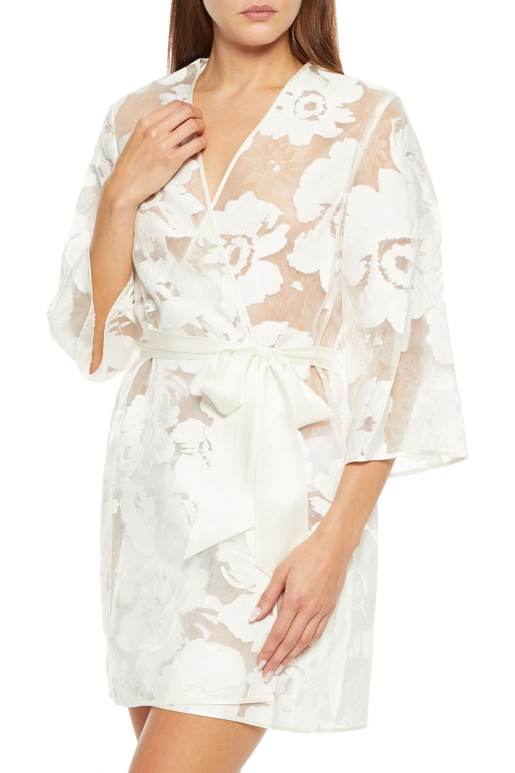 MYLA Harrington Road satin-trimmed fil coupé organza robe