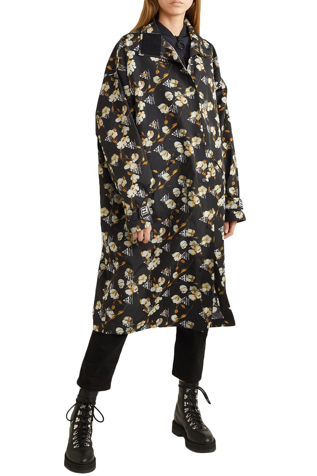 OFF-WHITE™ Layered printed shell raincoat