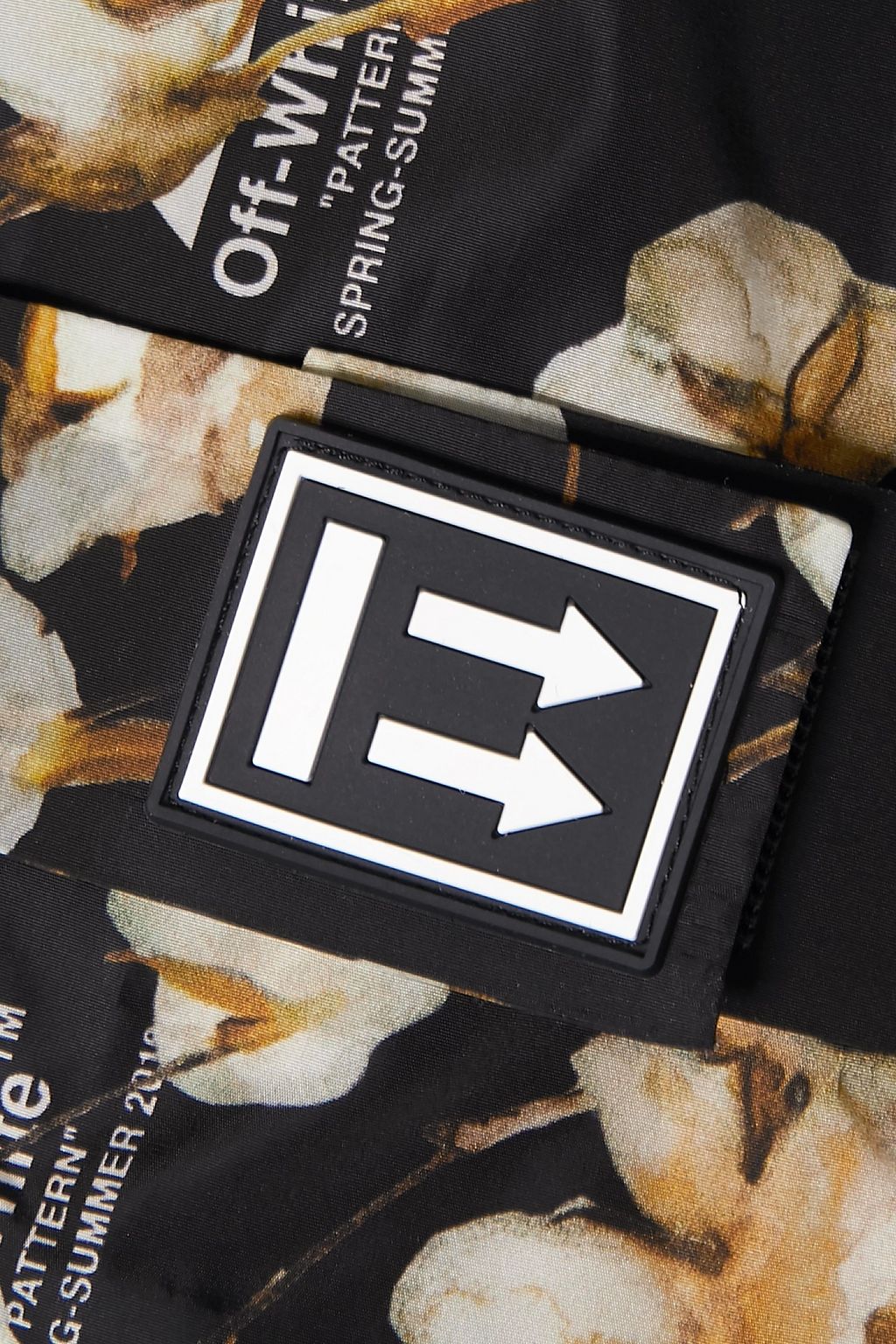 OFF-WHITE™ Layered printed shell raincoat