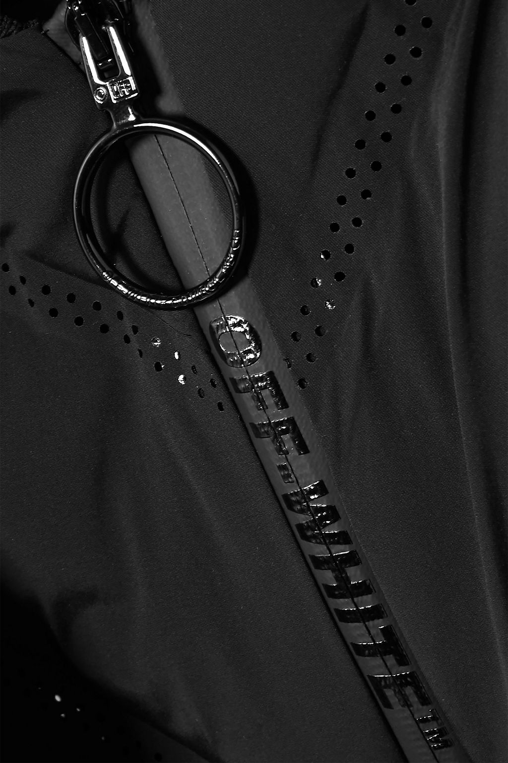OFF-WHITE™ Layered printed shell raincoat