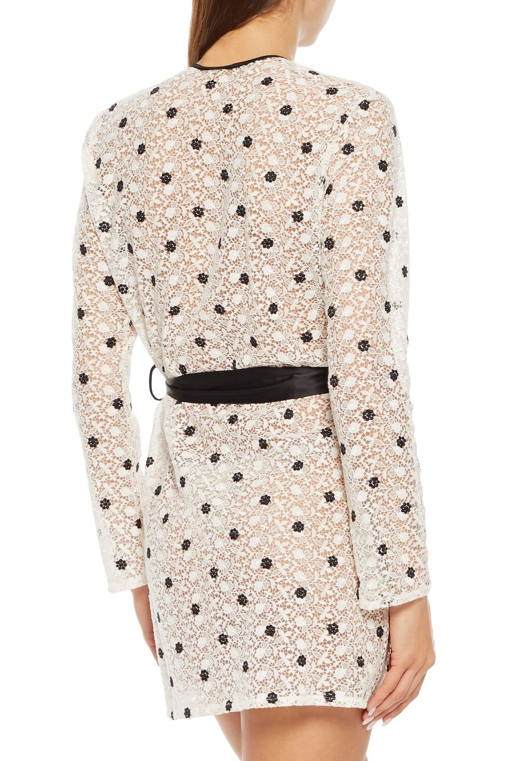 MYLA Bloomsbury belted embroidered lace robe