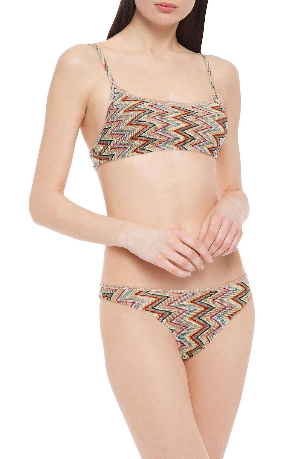 MISSONI MARE Mare metallic crochet-knit bikini
