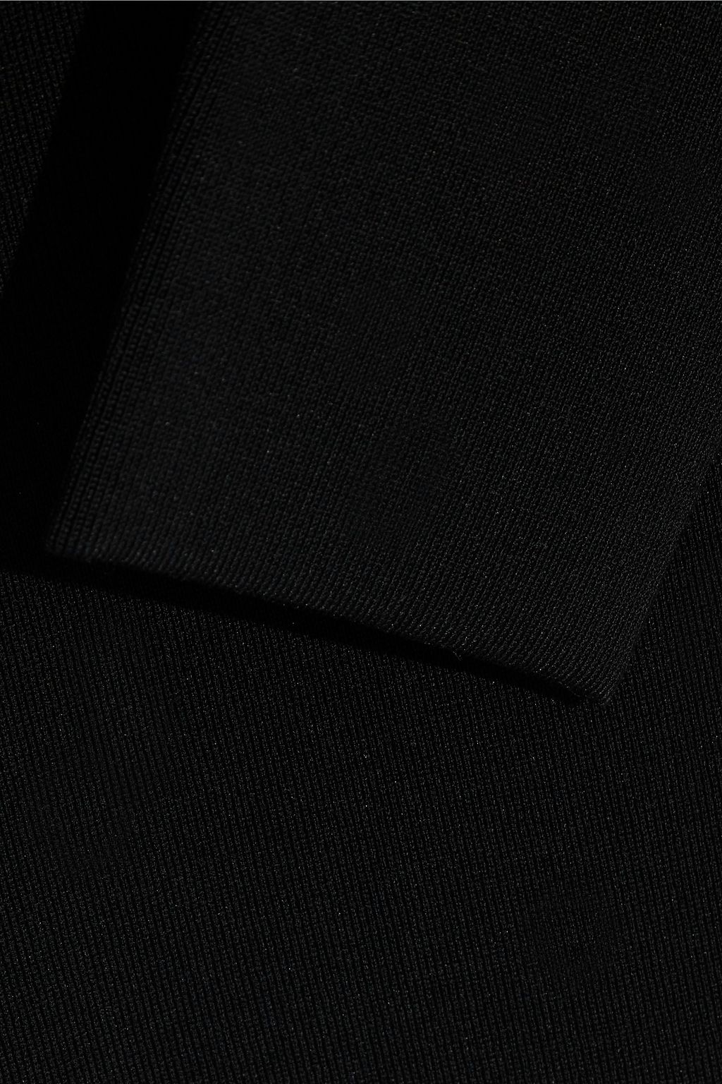 ALEXANDER WANG One-shoulder bead-embellished stretch-knit mini dress