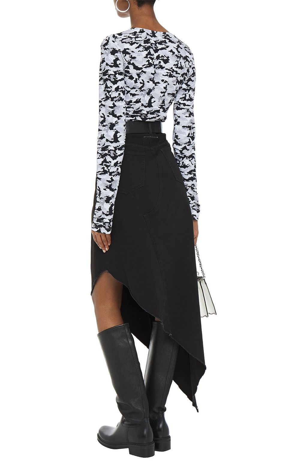MM6 MAISON MARGIELA Printed stretch-jersey bodysuit