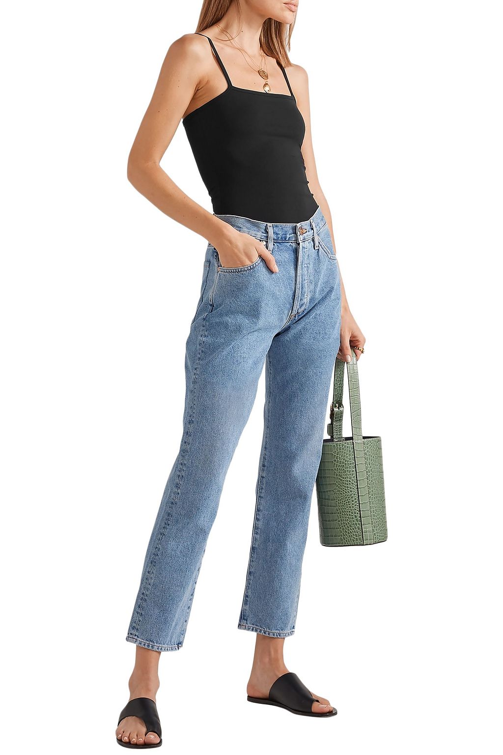 ATM ANTHONY THOMAS MELILLO Stretch-Pima cotton jersey thong bodysuit