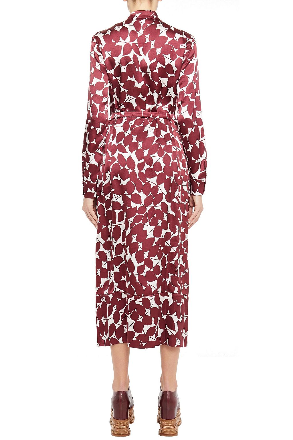 GABRIELA HEARST Josefina wrap-effect printed hammered silk midi dress