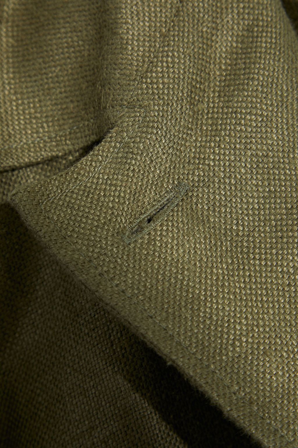 GABRIELA HEARST Phoebus belted basketweave linen jumpsuit