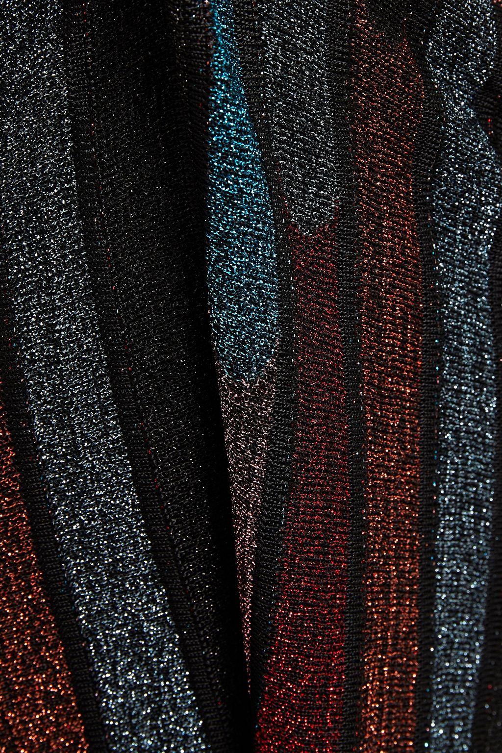 M MISSONI Metallic crochet-knit maxi skirt