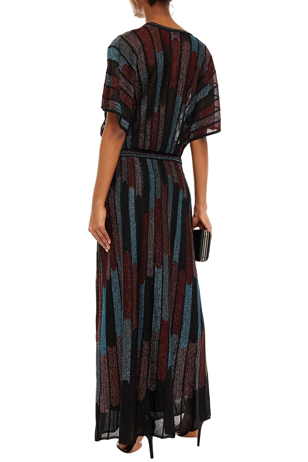 M MISSONI Metallic crochet-knit maxi skirt
