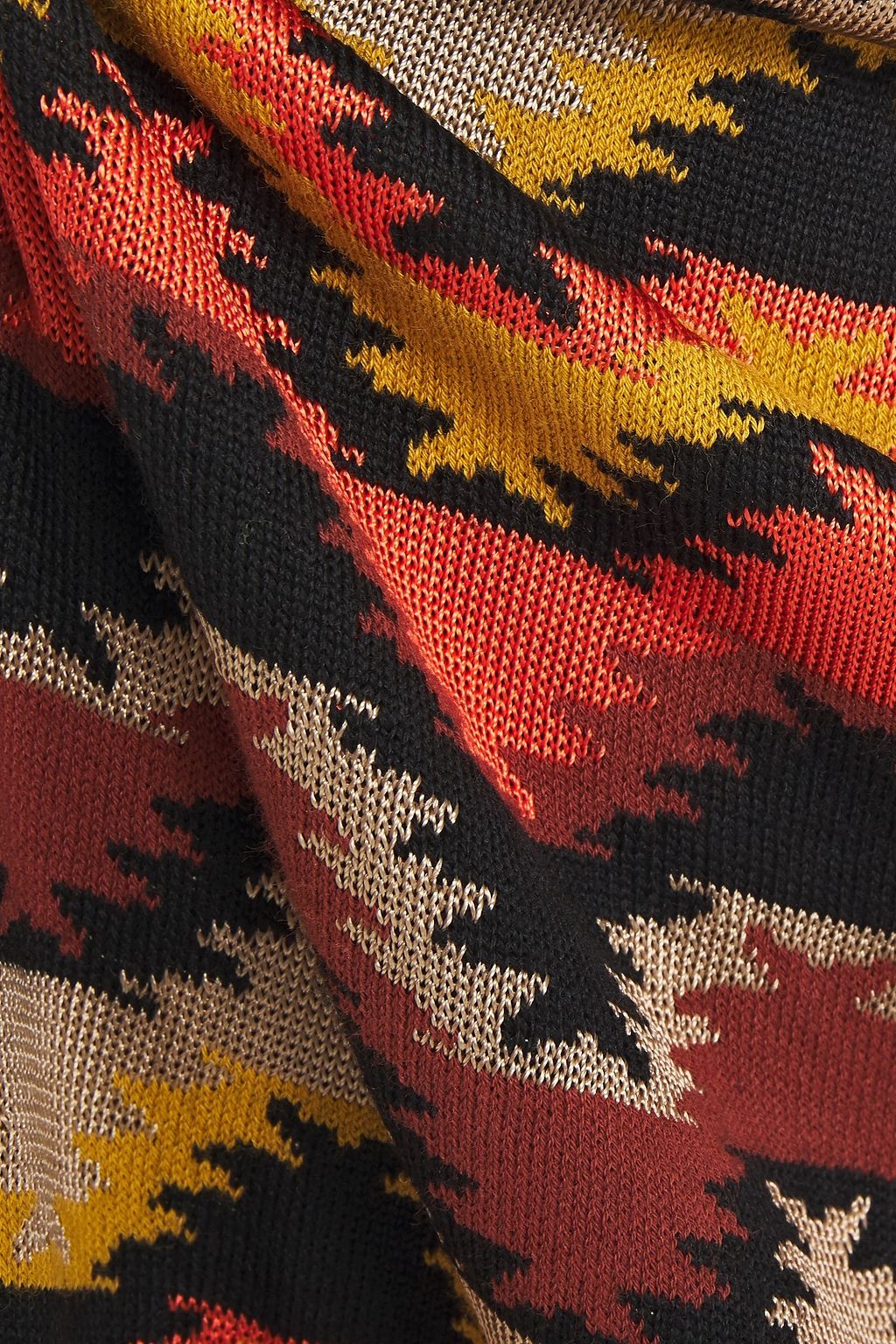 M MISSONI Jacquard-knit wool-blend skirt