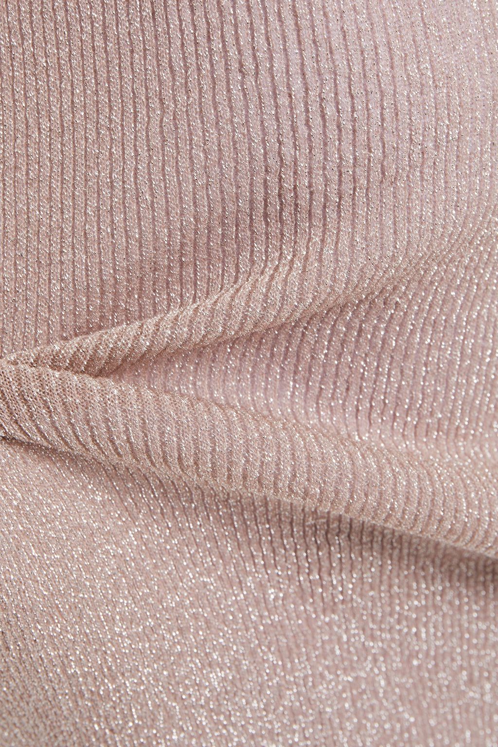 MISSONI Metallic knitted turtleneck top
