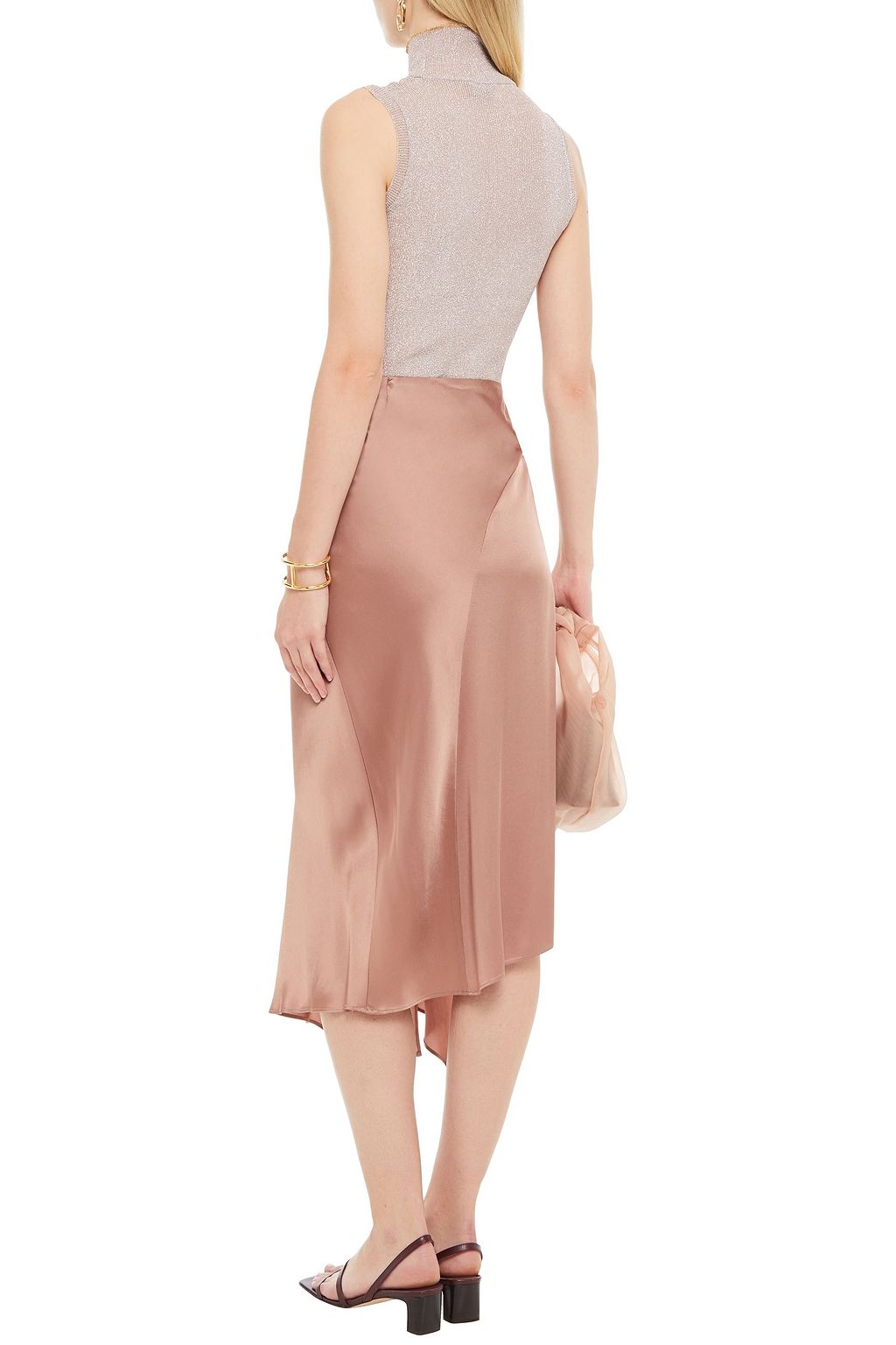 MISSONI Metallic knitted turtleneck top
