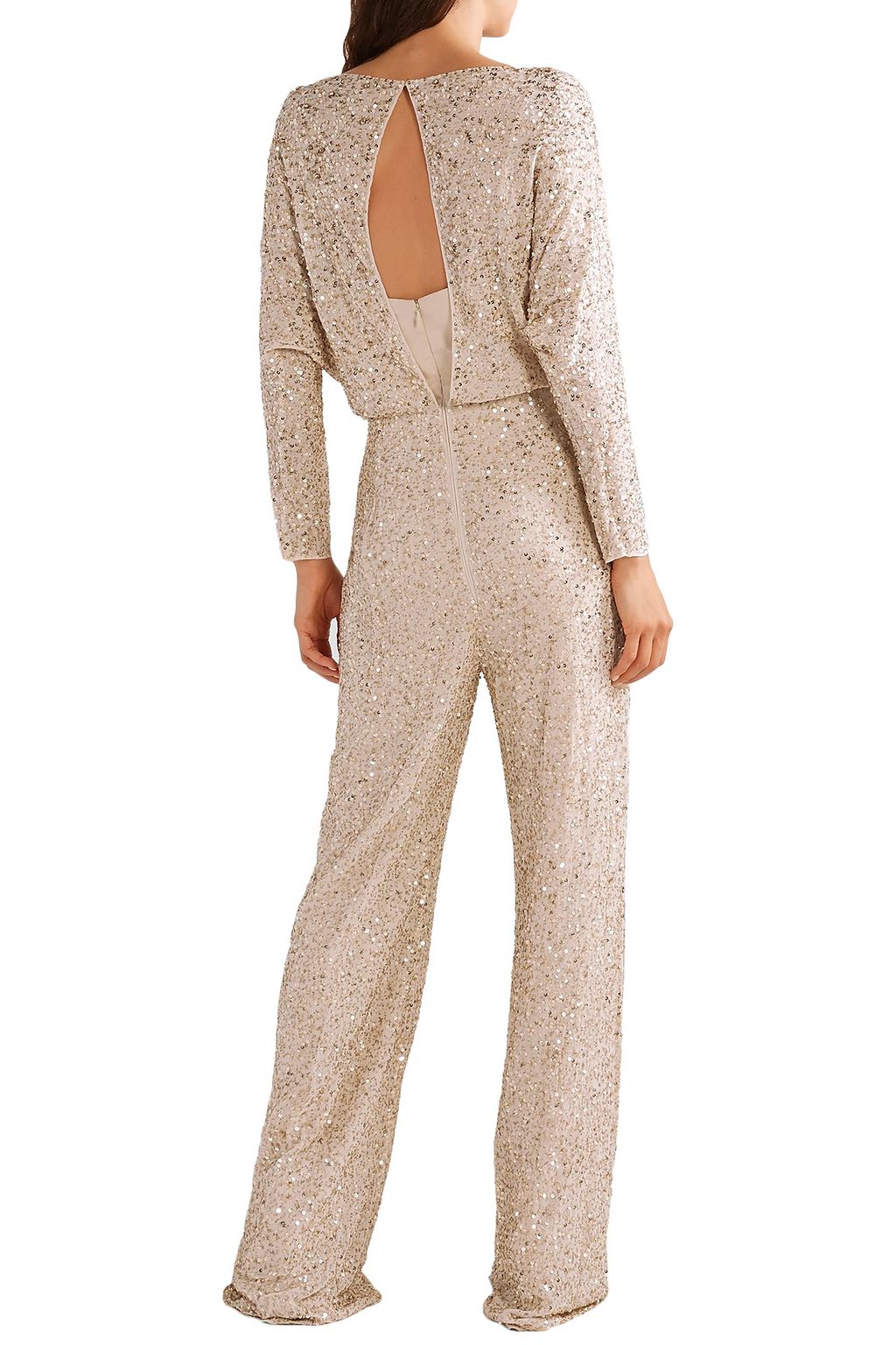 JENNY PACKHAM Babette embellished gauze jumpsuit
