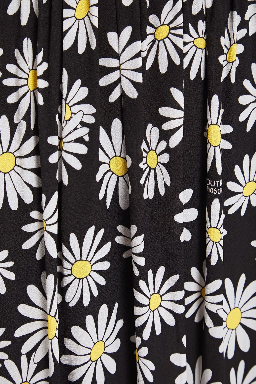 BOUTIQUE MOSCHINO Gathered floral-print crepe skirt