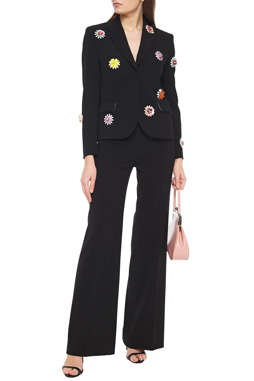 BOUTIQUE MOSCHINO Stretch-cady flared pants