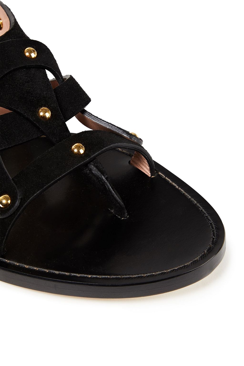 ALBERTA FERRETTI Studded suede sandals