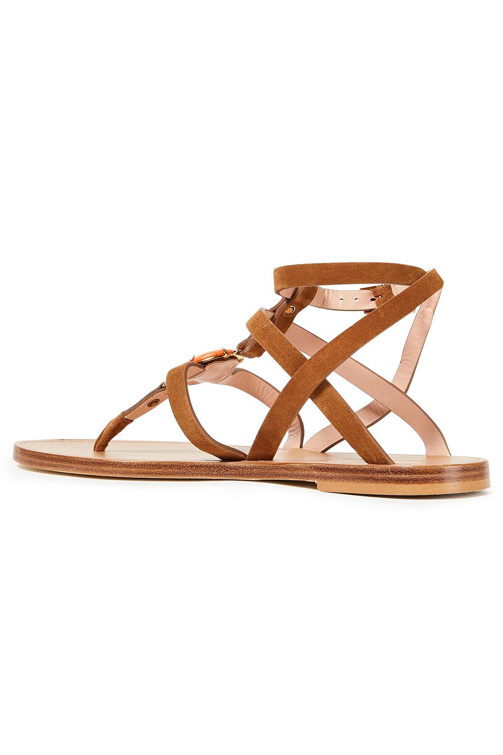 ALBERTA FERRETTI Embellished suede sandals