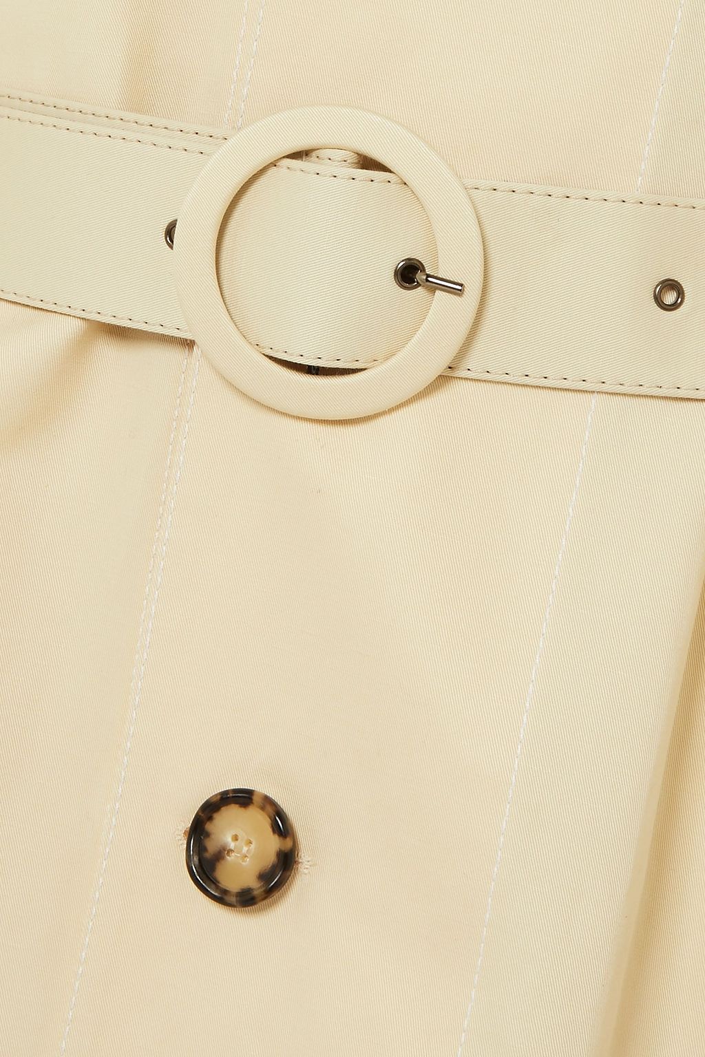 MARNI Belted cotton and linen-blend canvas coat