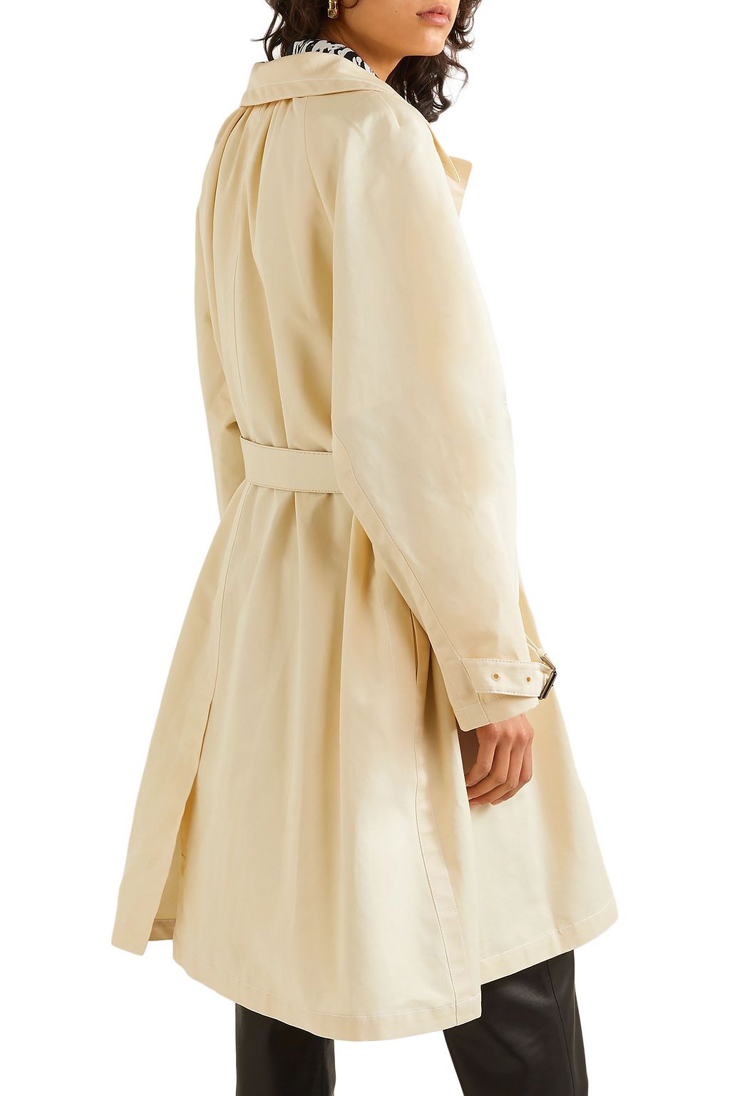 MARNI Belted cotton and linen-blend canvas coat