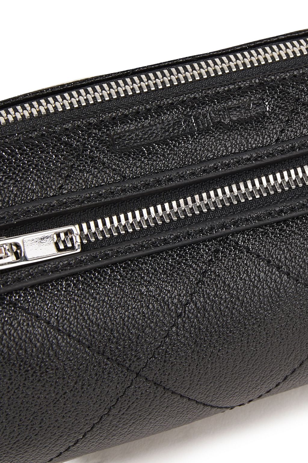 MCQ ALEXANDER MCQUEEN Quilted pebbled-leather shoulder bag